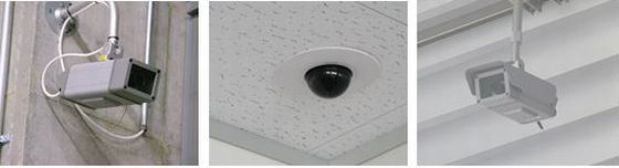 暗視対応/遠隔操作可能カメラ・360°ドーム型カメラ・屋外設置用防塵カメラ